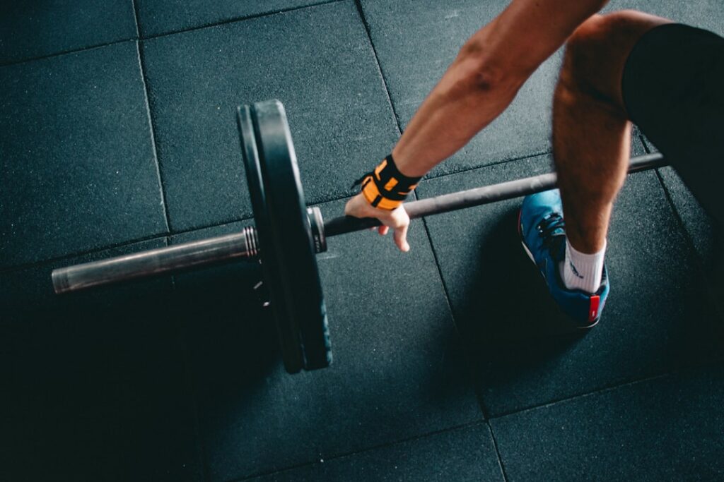 Performer completing strength training for role preparation